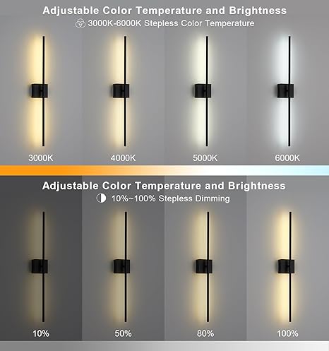 Buy 80CM LED Battery Operated Indoor Wall Lamp in UK - Shop Now!