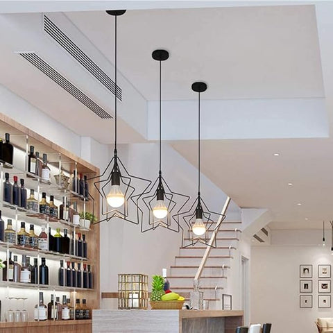 Matte black chandelier shade for dining or living rooms


