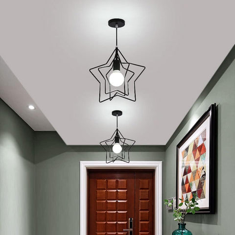 Stylish black ceiling light fitting for home or office


