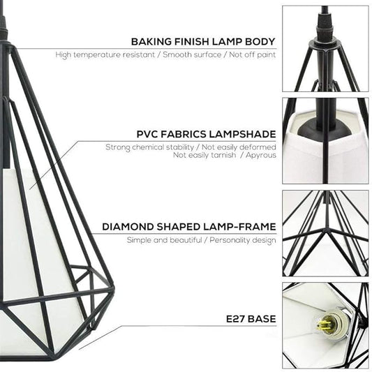 Buy Black Modern Pendant Lamp Shade in UK - Shop Now!