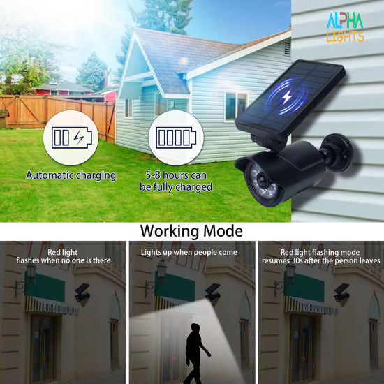 Buy Dummy CCTV Camera LED Solar Security Lights in UK - Shop Now