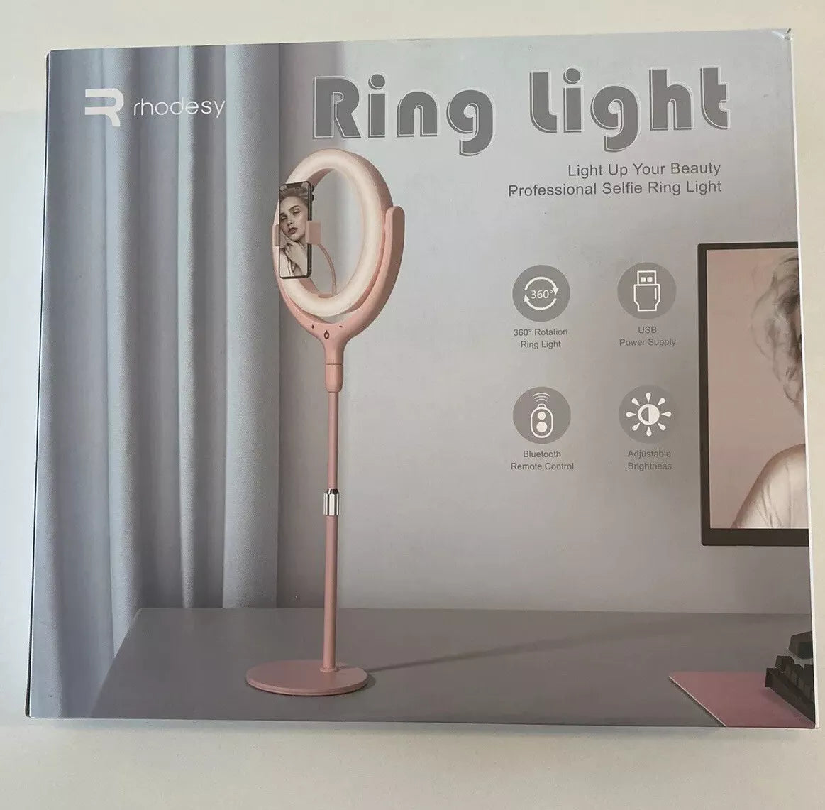 Buy I-phone/Android Compatible Pink LED Ring Light In UK - Shop Now