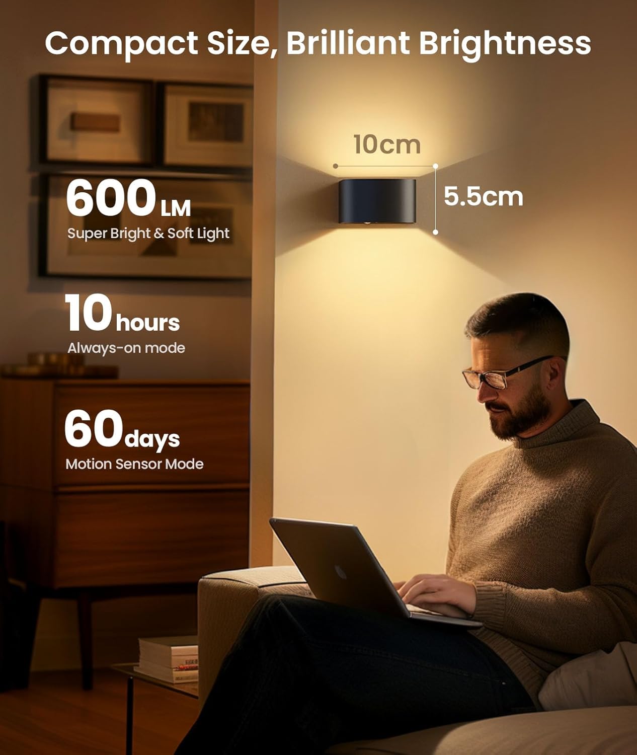 Buy Indoor LED Up and Down Motion Sensor Wall Light In UK - Shop Now