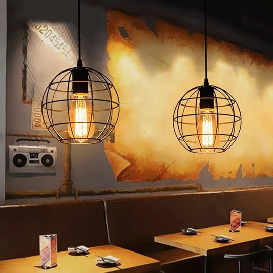 Buy Industrial Retro Iron Art Pendant Light in UK - Shop Now!