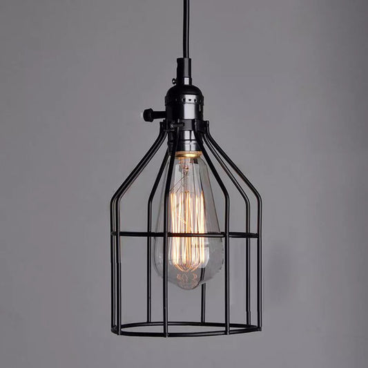 Buy Industrial Retro Iron Art Pendant Light in UK - Shop Now!