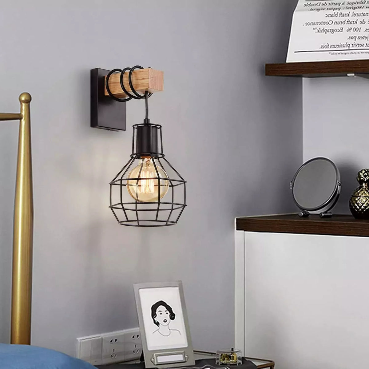 Buy Industrial Wall Lamp Indoor Cage in UK – Order Now!