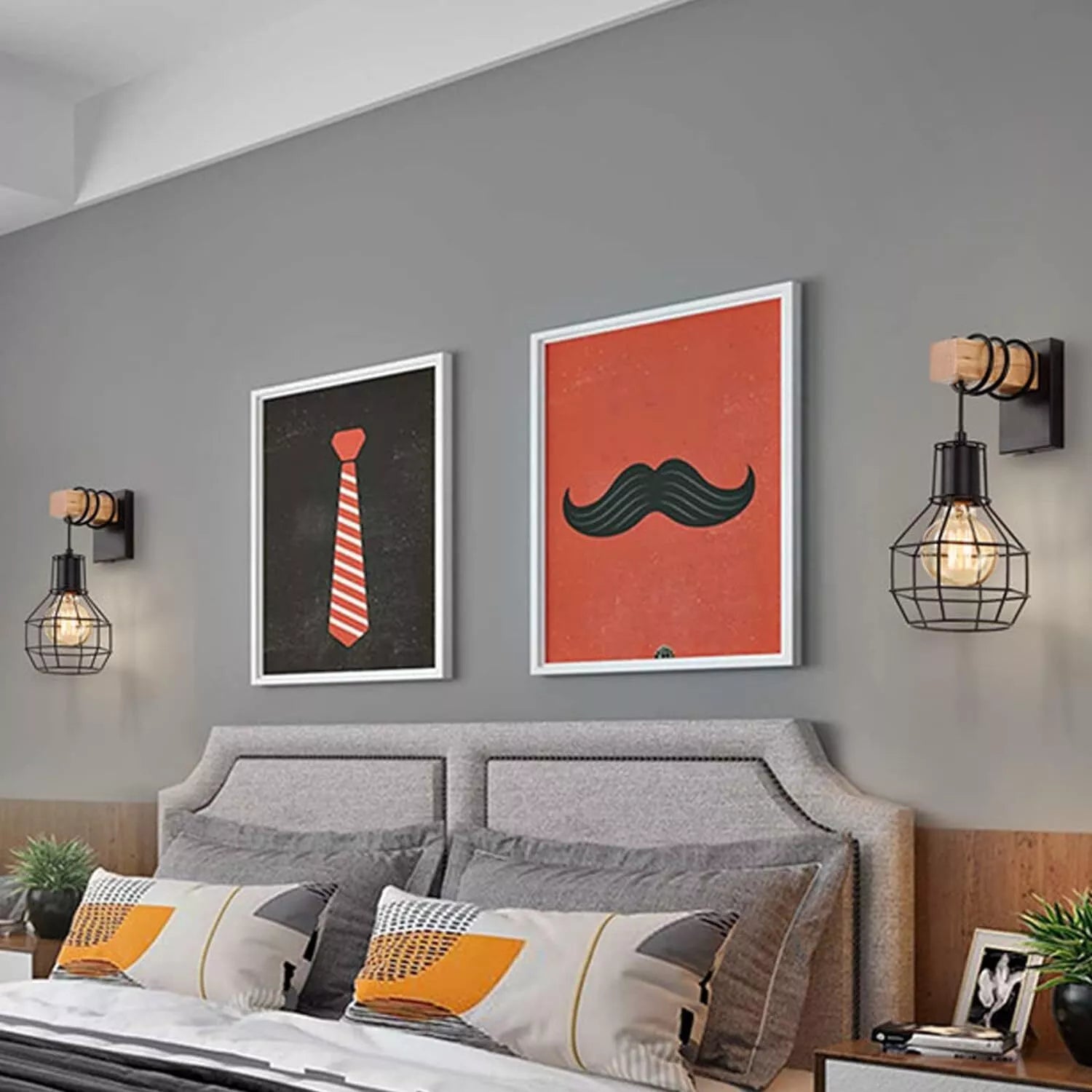 Buy Industrial Wall Lamp Indoor Cage in UK – Order Now!