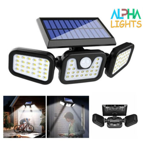 Wall-mount bracket for solar motion light

