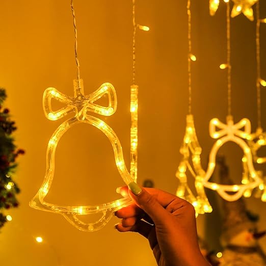 Buy LED Christmas Window Curtain String Light In UK - Shop Now!