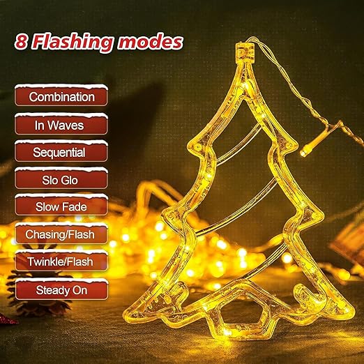 Buy LED Christmas Window Curtain String Light In UK - Shop Now!