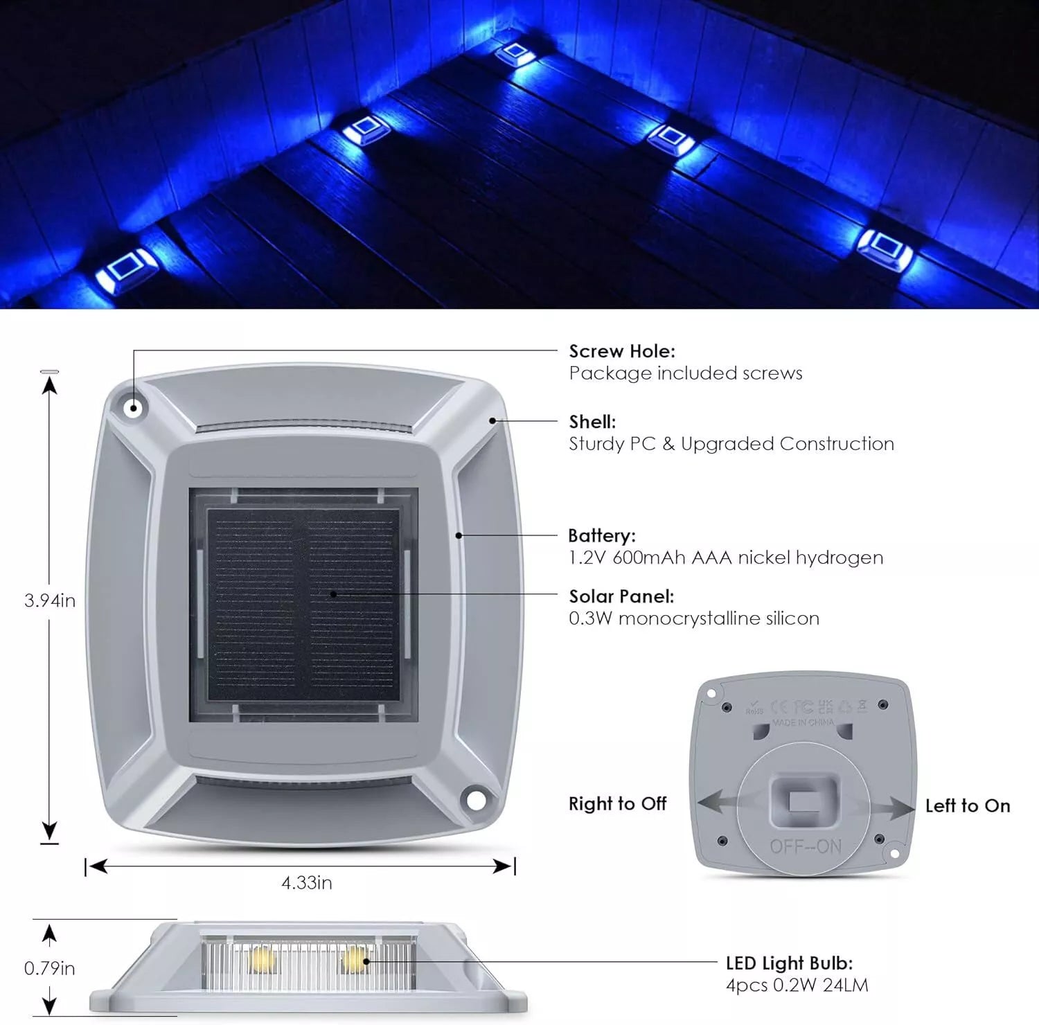 Buy LED Outdoor Solar Deck Lights in UK - Upgrade Today!