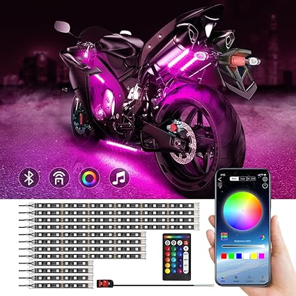 Buy LED RGB Motorcycle underglow Light Kit In UK - Shop Now!