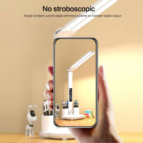 Modern LED Desk Lamp in a Stylish Office Setup