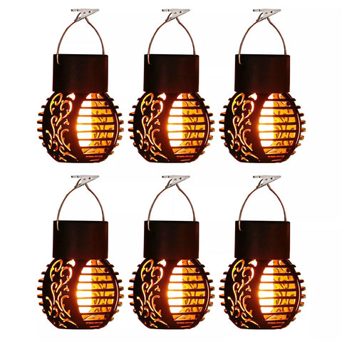 Outdoor Decorative Lantern with Flickering Light

