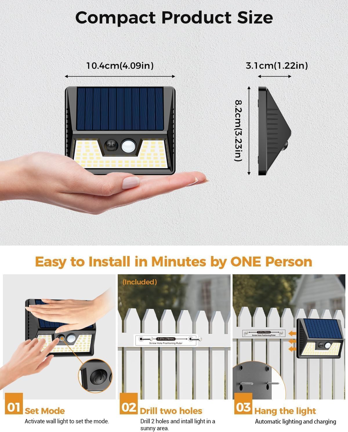 Buy LED Solar Powered Security Light In UK - Shop Now!