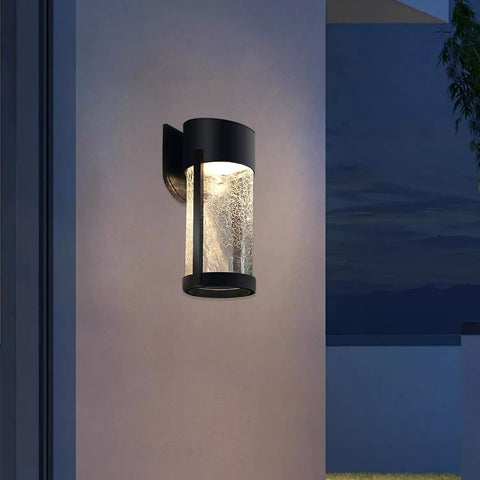 Fence post lighting with warm LED glow


