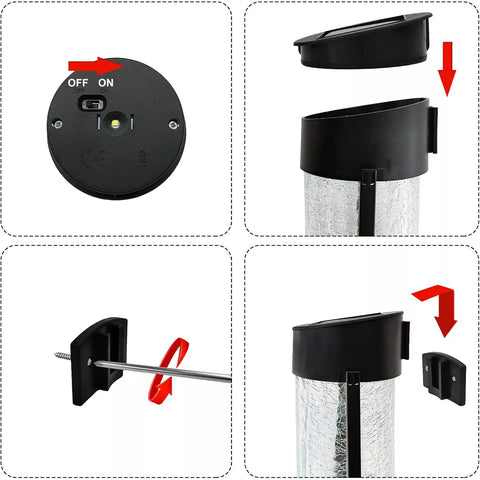 UK patio lighting with solar fence lights

