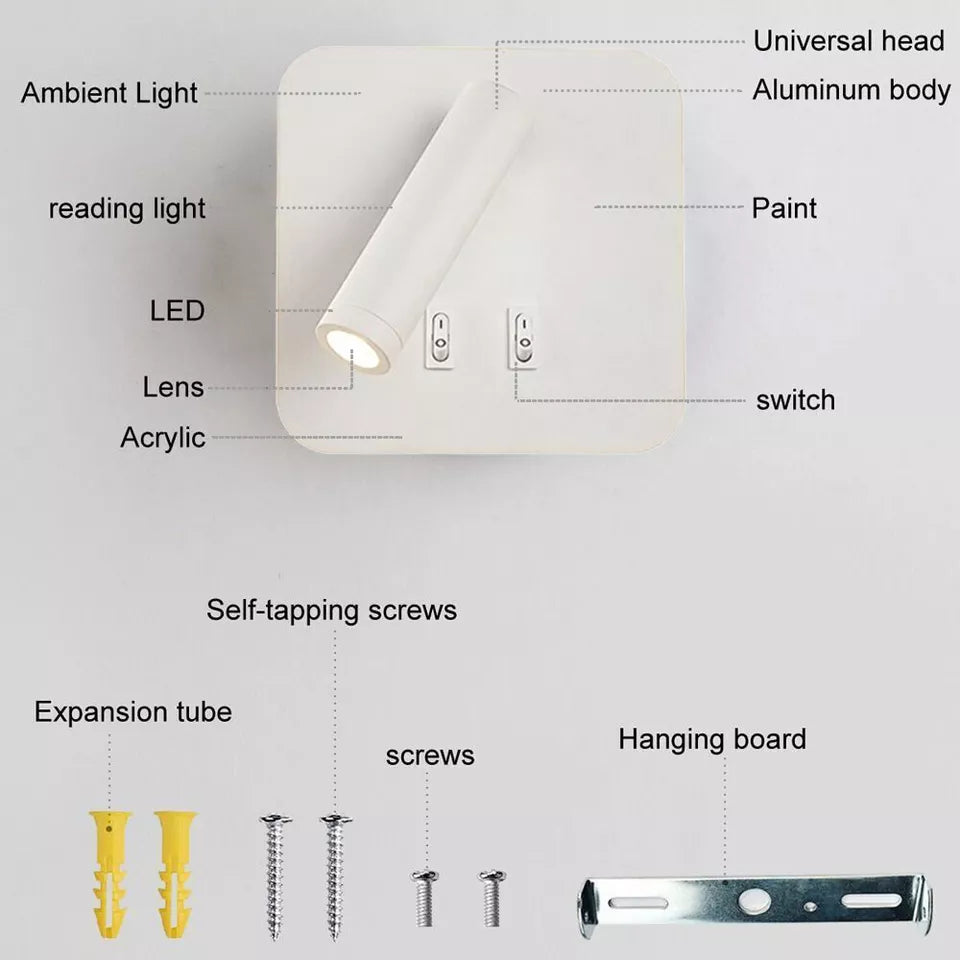 Buy Modern Adjustable LED Wall Spotlight In UK - Shop Now!