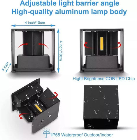 Durable IP65 Wall Light Mounted on Garden Wall

