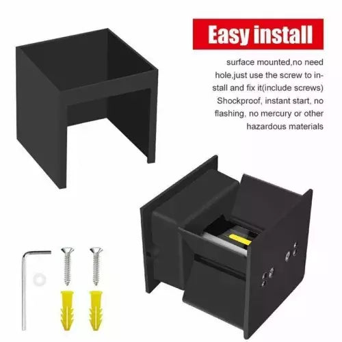 Buy Modern Adjustable Square Wall Light Fixture In UK - Shop Now