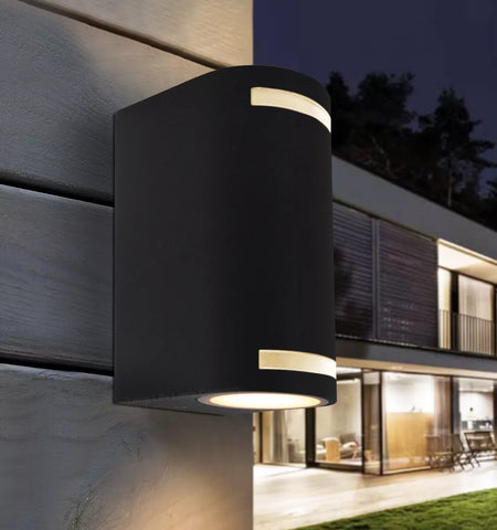 Aluminum black up-down wall light

