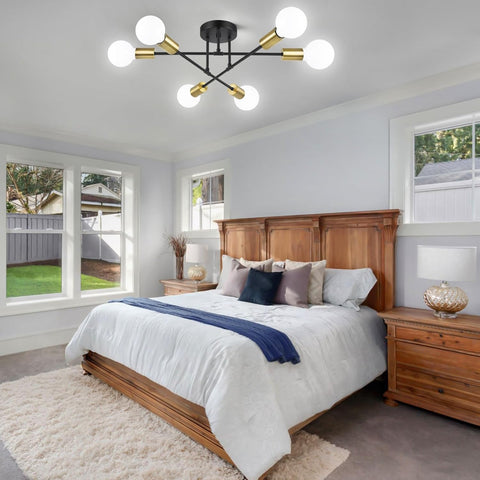 Contemporary Semi-Flush Mount Ceiling Light

