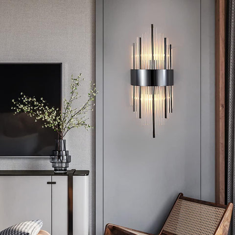 Wall-Mounted Crystal Sconce Light for Living Room


