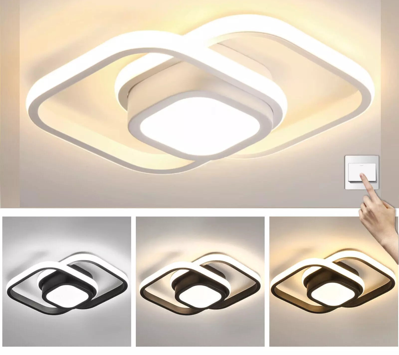 Buy Modern LED Flush Ceiling Light in UK - Shop Now!