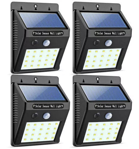 Pack of 4 LED Motion Sensor Flood Wall Lights – Alpha Lights – UK

