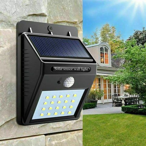 Bright LED Flood Wall Light at Night Garden Pathway

