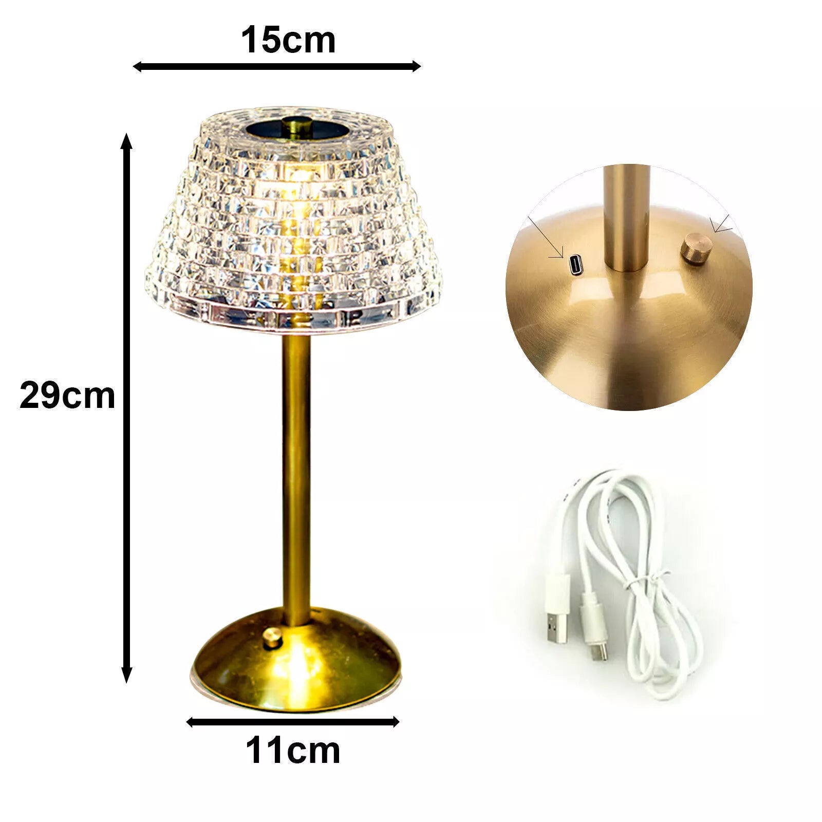 Buy Modern LED Table Lamp USB Rechargeable Lamp in UK - Shop now!