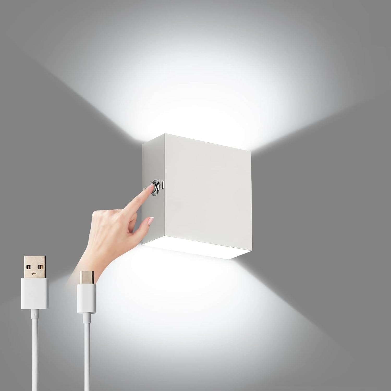 12W LED Up Down Indoor Square Wall Sconce in UK - Shop Now!