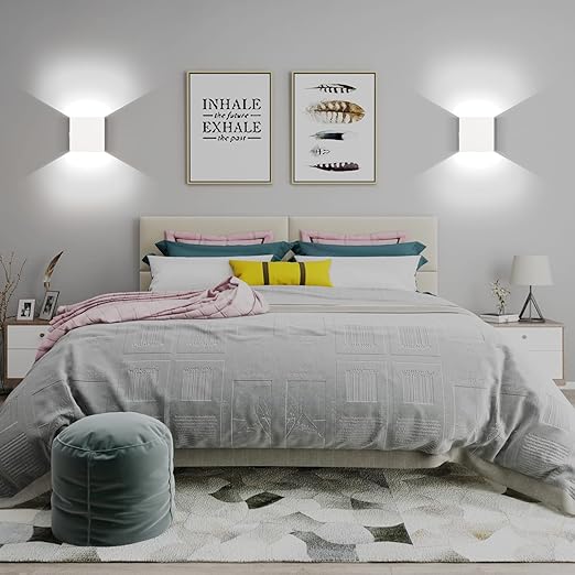 12W LED Up Down Indoor Square Wall Sconce in UK - Shop Now!