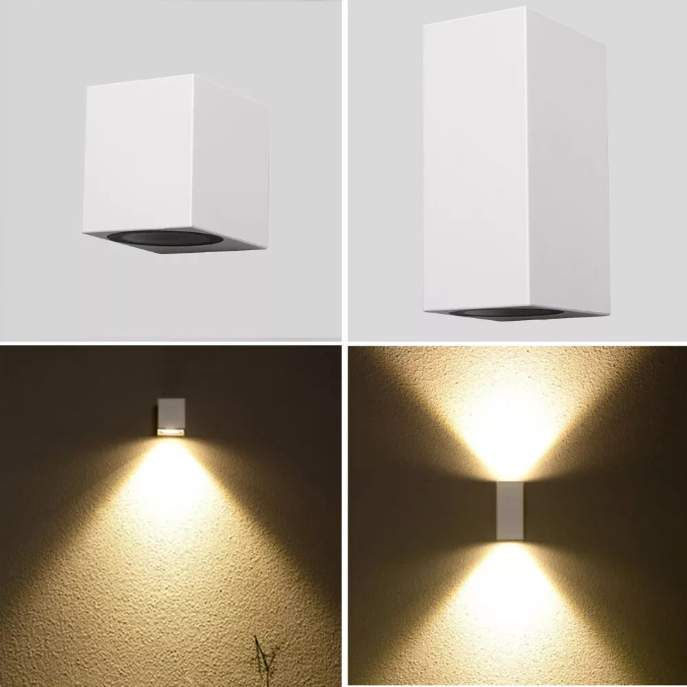Buy Modern PVC Wall Light – Black & White Up Down GU10 IP65 Outdoor Garden Lamp – Last Chance to Save!