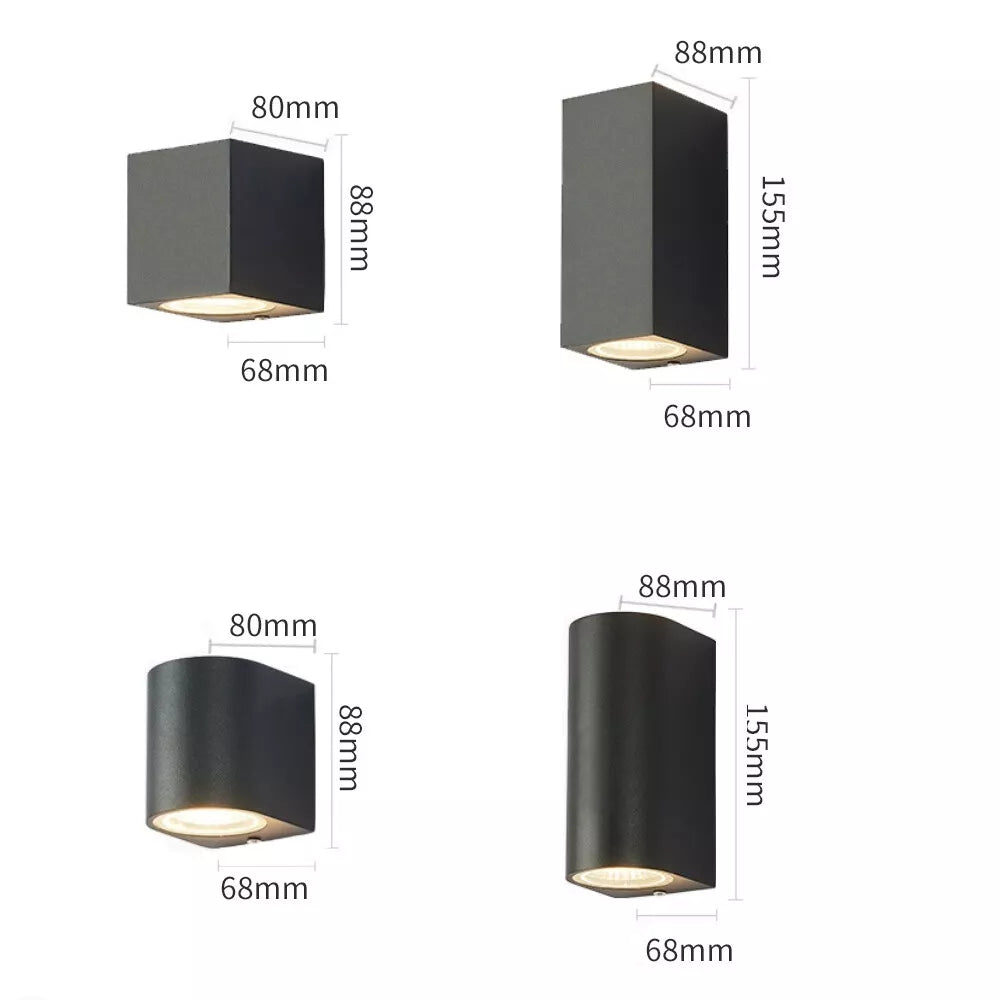 Buy Modern PVC Wall Light – Black & White Up Down GU10 IP65 Outdoor Garden Lamp – Last Chance to Save!