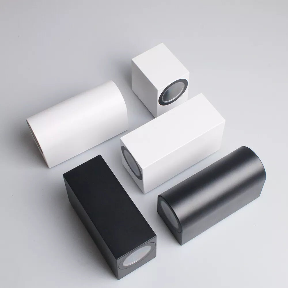 Buy Modern PVC Wall Light – Black & White Up Down GU10 IP65 Outdoor Garden Lamp – Last Chance to Save!