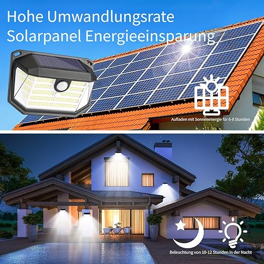 Buy LED Solar Powered Motion Sensor Security Light In UK - Shop Now!