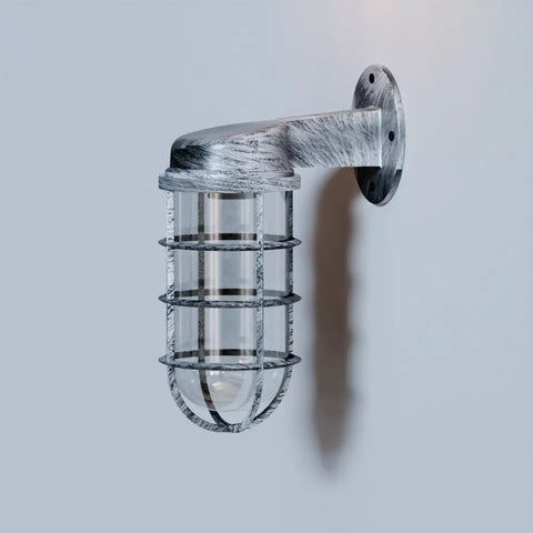 Glass shade vintage wall lamp UK

