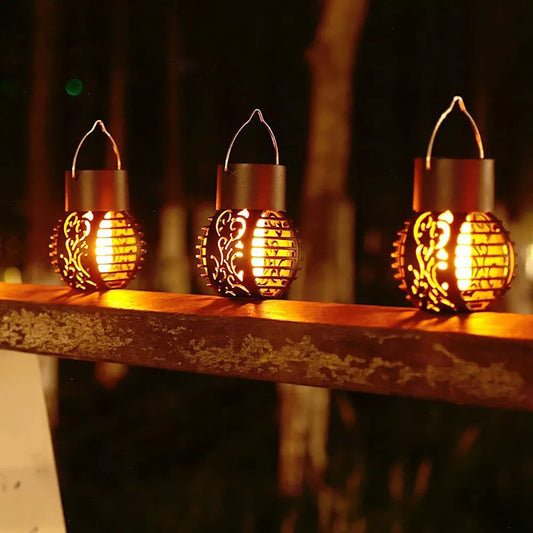 Buy Outdoor Flickering LED Solar Powered Lantern In UK - Shop Now
