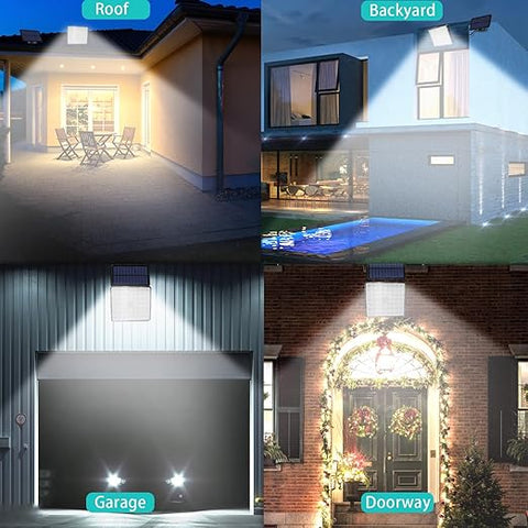 Waterproof 6W solar LED light for gardens

