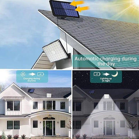 Garden wall-mounted solar security light

