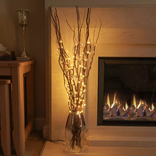 Plug-in LED vase lights used for indoor event decoration

