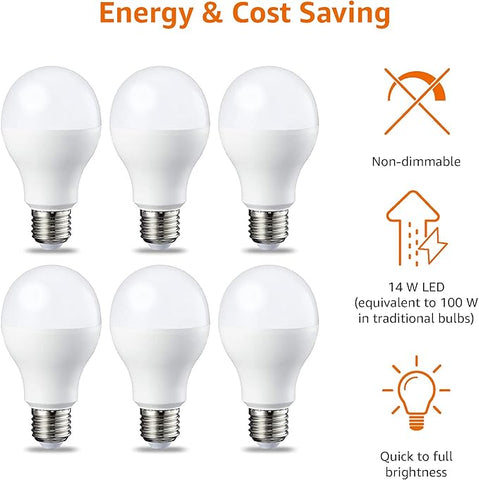 Bright Cool White Illumination from LED E27 Bulbs

