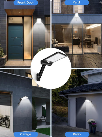 Cool white solar lights for garden security

