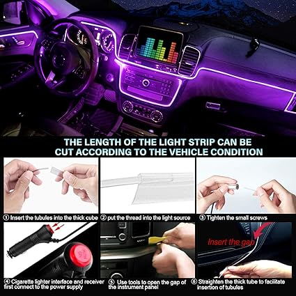 Buy RGB LED Car Interior Strip Light In UK - Shop Now!