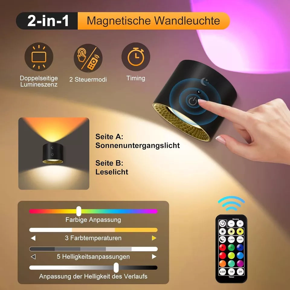 Buy Rechargeable Magnetic LED Wall Lamp In UK - Shop Now!