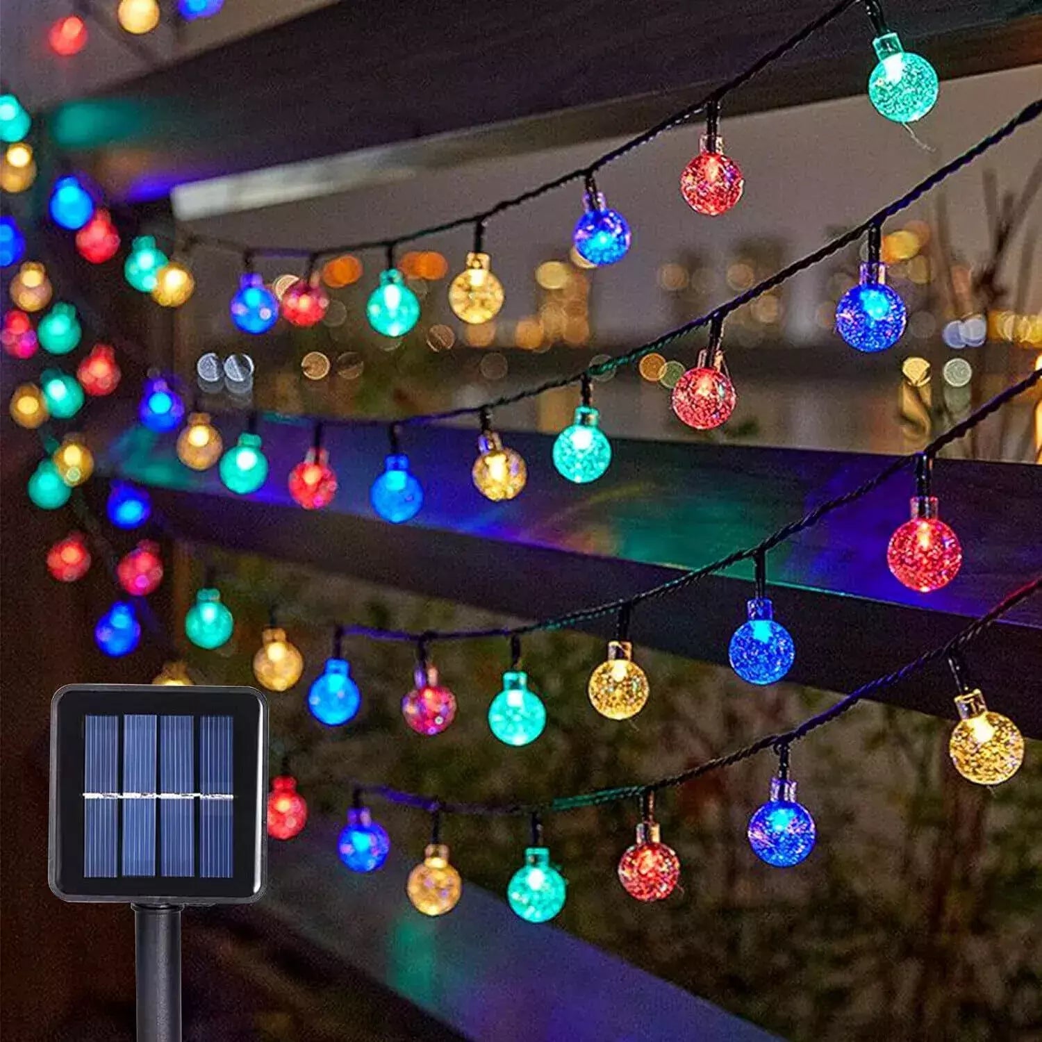 Buy Retro Bulb LED Solar Powered String Lights In UK - Shop Now!