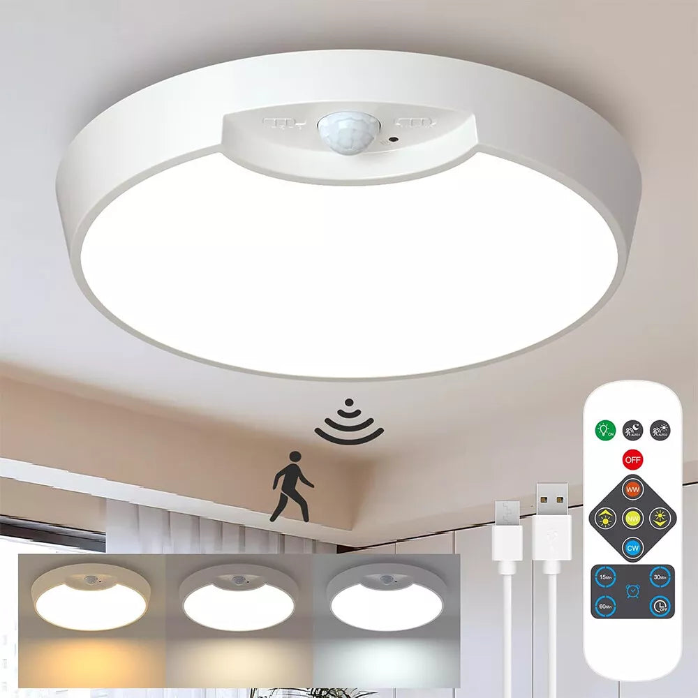 Buy Round Motion Sensor LED Ceiling Light Fixture in UK- Shop Now