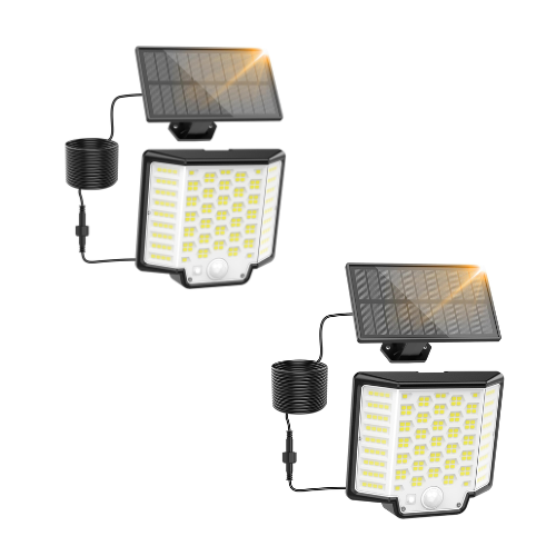 8W solar LED security wall light with motion sensor

