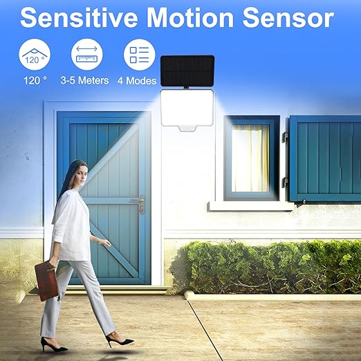 Buy Solar Motion Sensor Outdoor Garden Wall Light in UK - Shop Now!